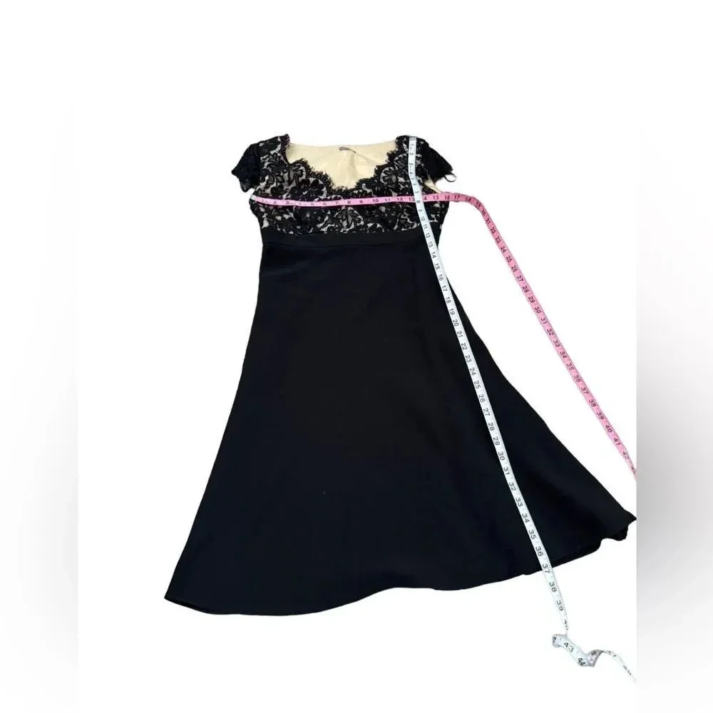 EUC Ann Taylor Cap-Sleeve Lace Spectator Dress - Picture 3 of 6